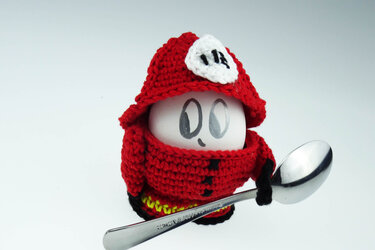 Eierwärmer Feuerwehrmann und Polizist Häkelanleitung Amigurumi