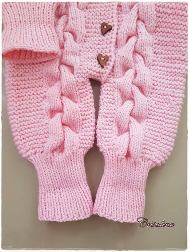 Strickanleitung Babyoverall ++ Braids ++ onesize Gr. 0-6 Monate - Stricken