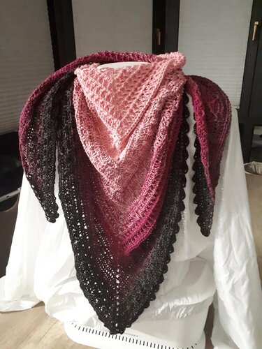 Relief-Rebell Dreieckstuch - Häkeln