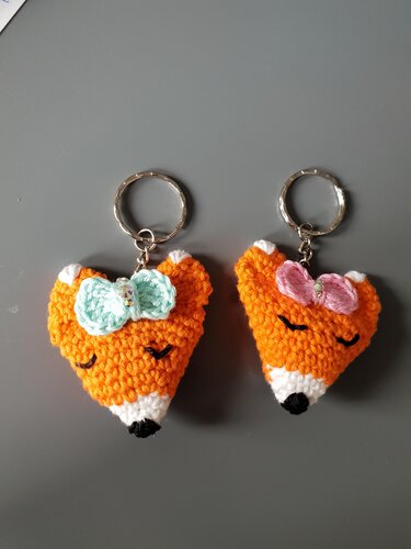 Fuchs-schlüsselanhänger - Häkeln