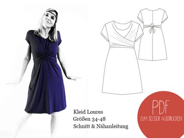 Schnittmuster Wickelkleid "Loures"