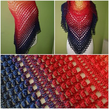 Tuch Martininacht - kuschelig weich für kalte Tage - Häkeln