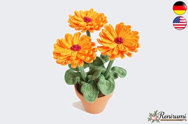 Crochet pattern Gerbera