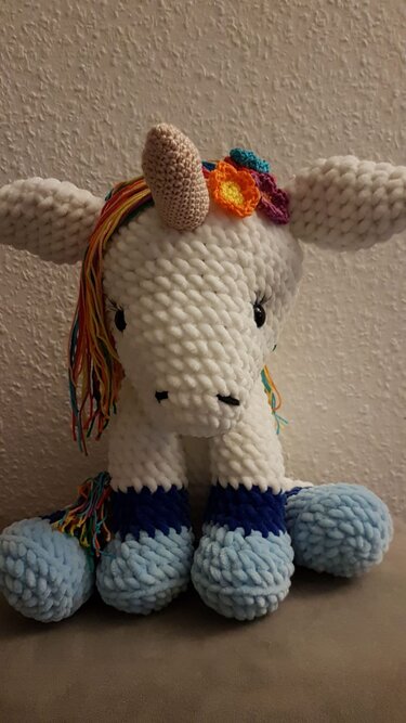 Häkelanleitung Einhorn Luisa