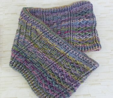 TwoFaces 2.0 Häkelanleitung für einen Loop oder Schal mit tollem Muster