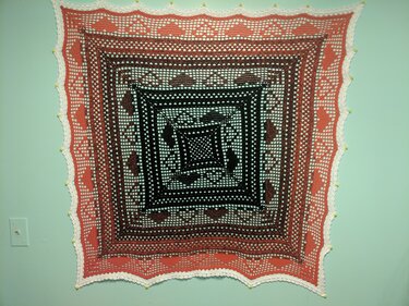 Little Paths of Love - Square Blanket - Crochet