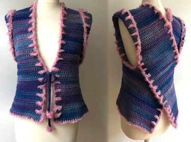 Easy Crochet Vest "X"