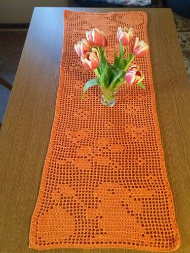 Tischläufer Osterhase - Häkeln