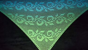 Motivtuch "Ornamente", Dreieckstuch, Häkelanleitung