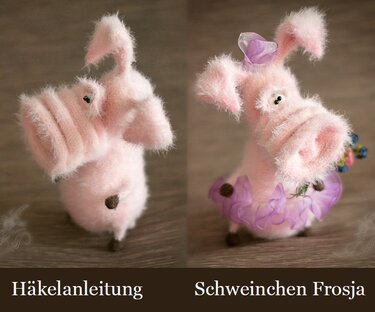 213DE Häkelanleitung Schweinchen Frosja - Amigurumi PDF Pertseva CP