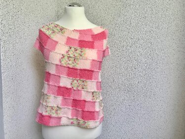 Strickanleitung für das Shirt Spiralblüte - Bild 2