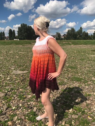 Häkelanleitung Kleid "Kisses in the Sun" - alle Größen/RVO