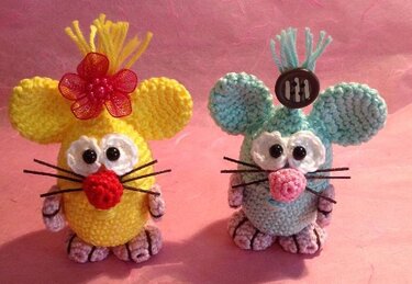 Baby Maus um´s Ei Ü-Pet - Häkelanleitung von Diana´s kleiner Häkelshop