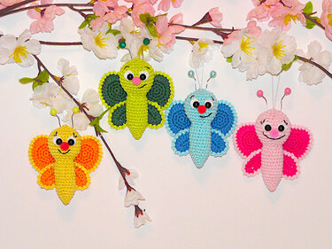 Häkelanleitung kleiner Schmetterling