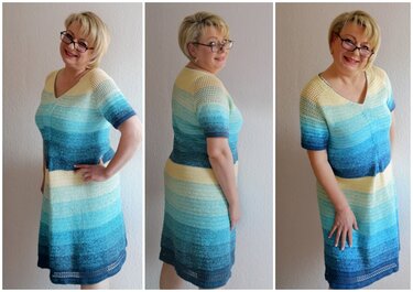 Kleid häkeln - Kleid "Calore" - Häkelanleitung PDF - Bild 2