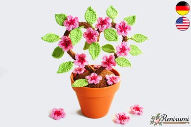 Häkelanleitung Kirschblüte