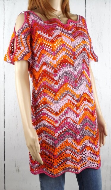 Häkelanleitung Oversize - Tunika "Italy"