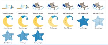 XXL Set Baby Bär Stickdatei - Sticken