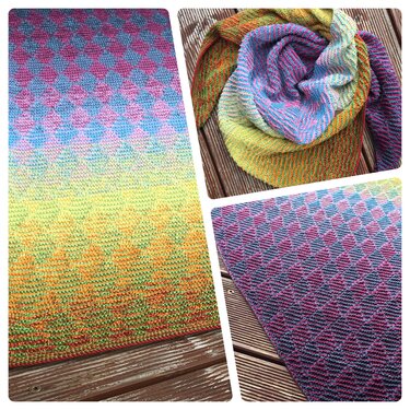 Schattenstricktuch Shadow of Diamonds - Stricken