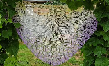 Poesia - knitting pattern lace shawl