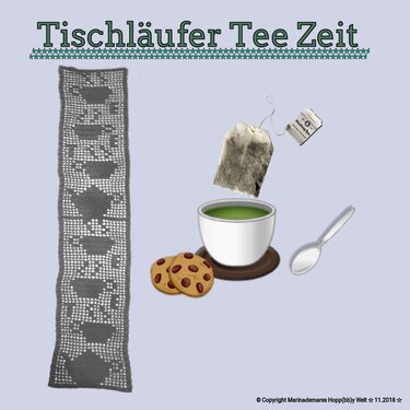 Tischläufer Tee Zeit - Häkeln