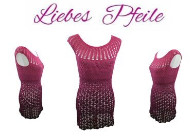 Tunika Liebes Pfeile - Crochet