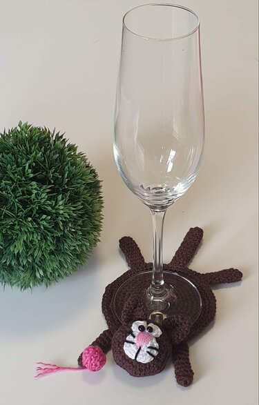 Katzen Untersetzer - Häkeln