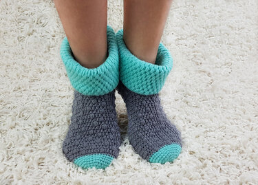 Haussocken No.5  (Gr. 36-43) - Häkeln