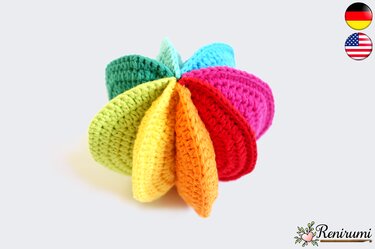 Crochet pattern Rainbow Ball