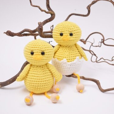 Osterküken mit Schale - Klein - Häkeln