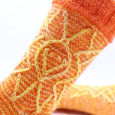 "Manipura" Chakra Socks - Knitting
