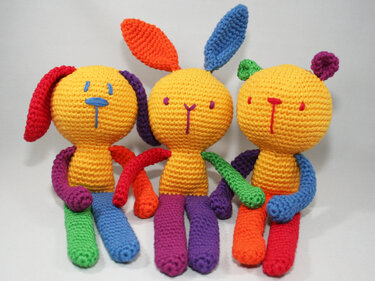 Häschen, Bär & Hund - Häkelanleitung