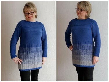 Kleid häkeln - Kleid  "Rayè" - alle Größen - Häkelanleitung PDF - Bild 3