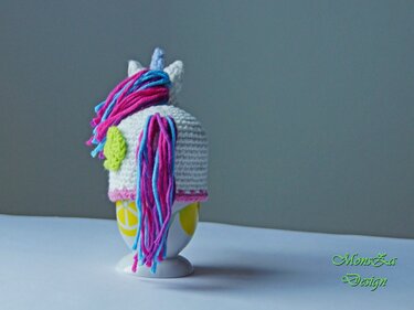 Eierwärmer Einhorn Kleeblatt - Häkelanleitung - Bild 4