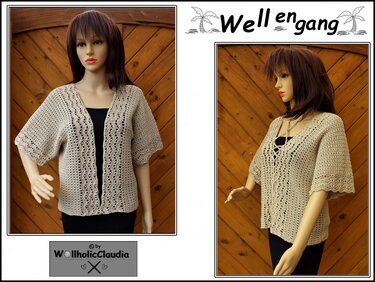 Häkelanleitung Weste oder Shirt "Wellengang" - Bild 2