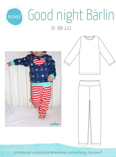 E-Book Schlafanzug Good night Bärlin - Nähen