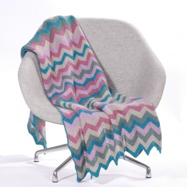 Atlanta - Zig-zag Blanket - Knitting