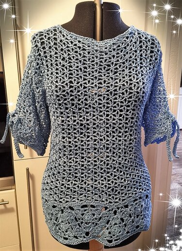 Häkelpulli mit Dreieck-Grannys (für alle Größen) - Häkeln