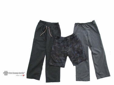 Tom *** E-Book PDF-Datei Hose in 6 Doppelgrößen Xxs bis 3XL und 8 Beinlängen - Bildernähanleitung mit Schnitt von firstloungeberlin