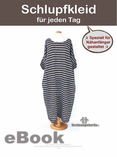 Schlupfkleid Damenkleid für jeden Tag mit Seitentaschen - Sommerkleid Jerseykleid Tunika Nähen mit nur kleinem Schnitt