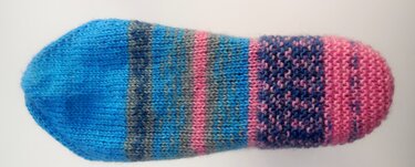 Strickanleitung Socken stricken ohne Ferse - Gr. 36 - 41