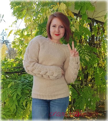 Strickanleitung Pullover ++ Kuschelweich ++ Gr: XS, S, M, L,