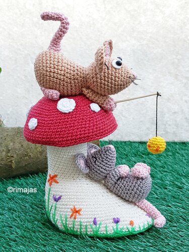 Häkelanleitung - Das Mäusespiel