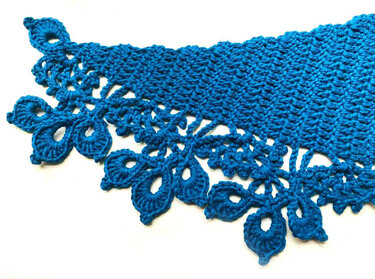 unendliches Dreieckstuchmuster " Pfauentraum" - Häkeln