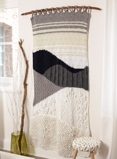 Strickanleitung: Home und Deko-Wohnaccessoires White-Mountain