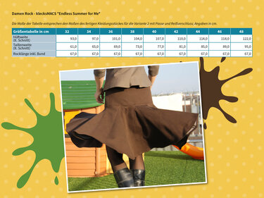 Damen Rock *ENDLESS Summer for ME* von klecksMACS - Nähanleitung