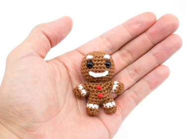 Amigurumi Mini Noso Gingerbread Man Crochet Pattern