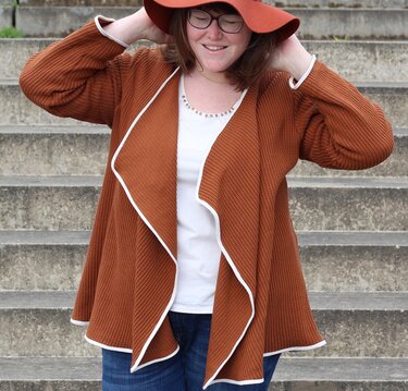 Cardigan Alexa Gr. 34-50 + Beamerdatei - Nähen