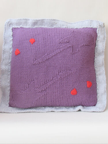 Guitar Cushion Cover Knitting Pattern