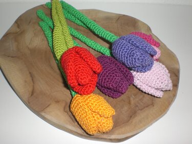 Häkelanleitung Tulpenstrauß